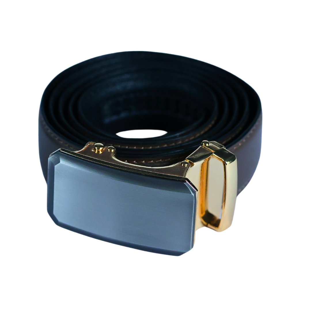 Autolock Full-Grain Leather Dress Belt - Micro-Adjustable - Image 3