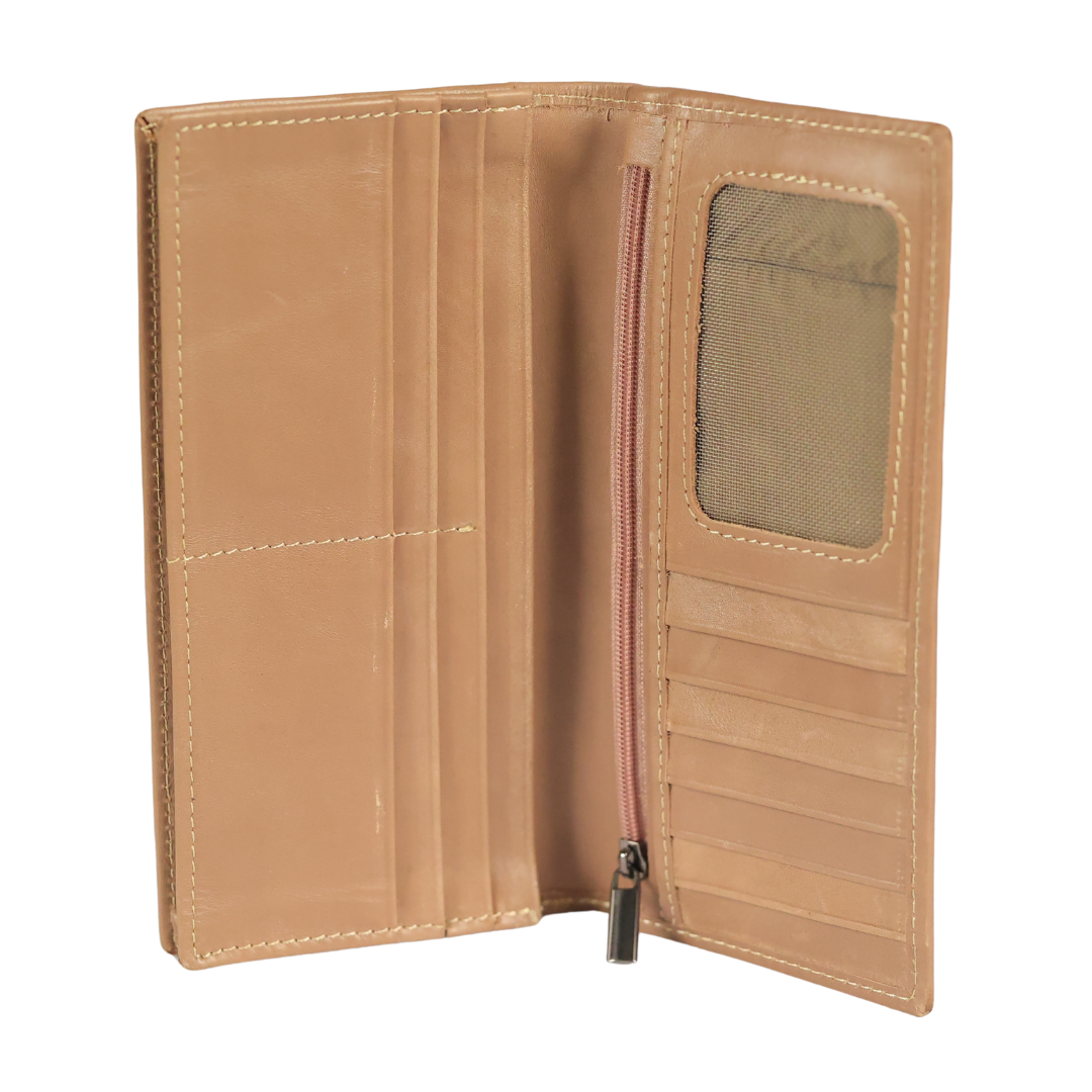 Long Wallet with 12 Card Slots - Full-Grain Cow Leather - Image 2