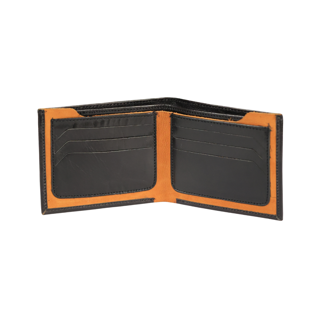 Two-Tone Full Leather Bifold Wallet - Image 6