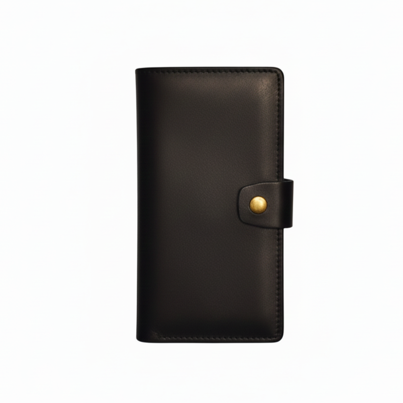 leather long wallet